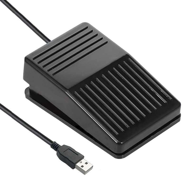 USB foot operated switch with customizable keyboard, mouse key